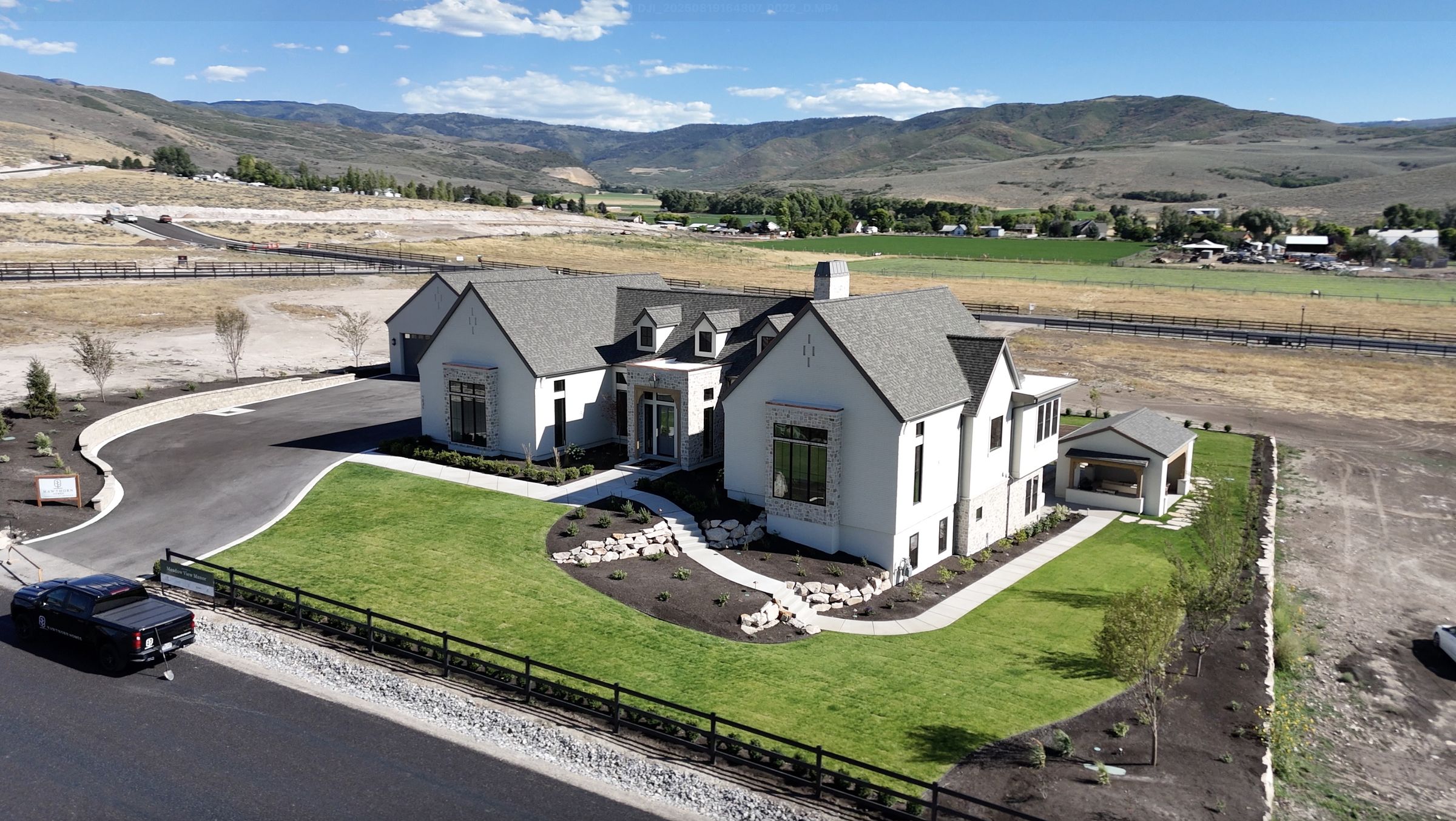 Luxury Home Aerial Alpine, Utah, photographed by Utah Real Estate Visuals
