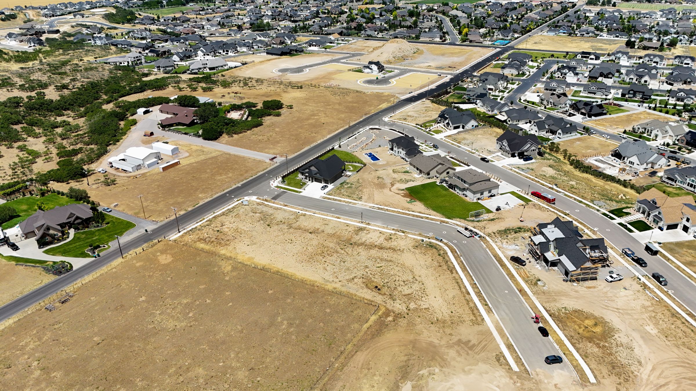 Subdivision Lot Aerial, Utah, photographed by Utah Real Estate Visuals