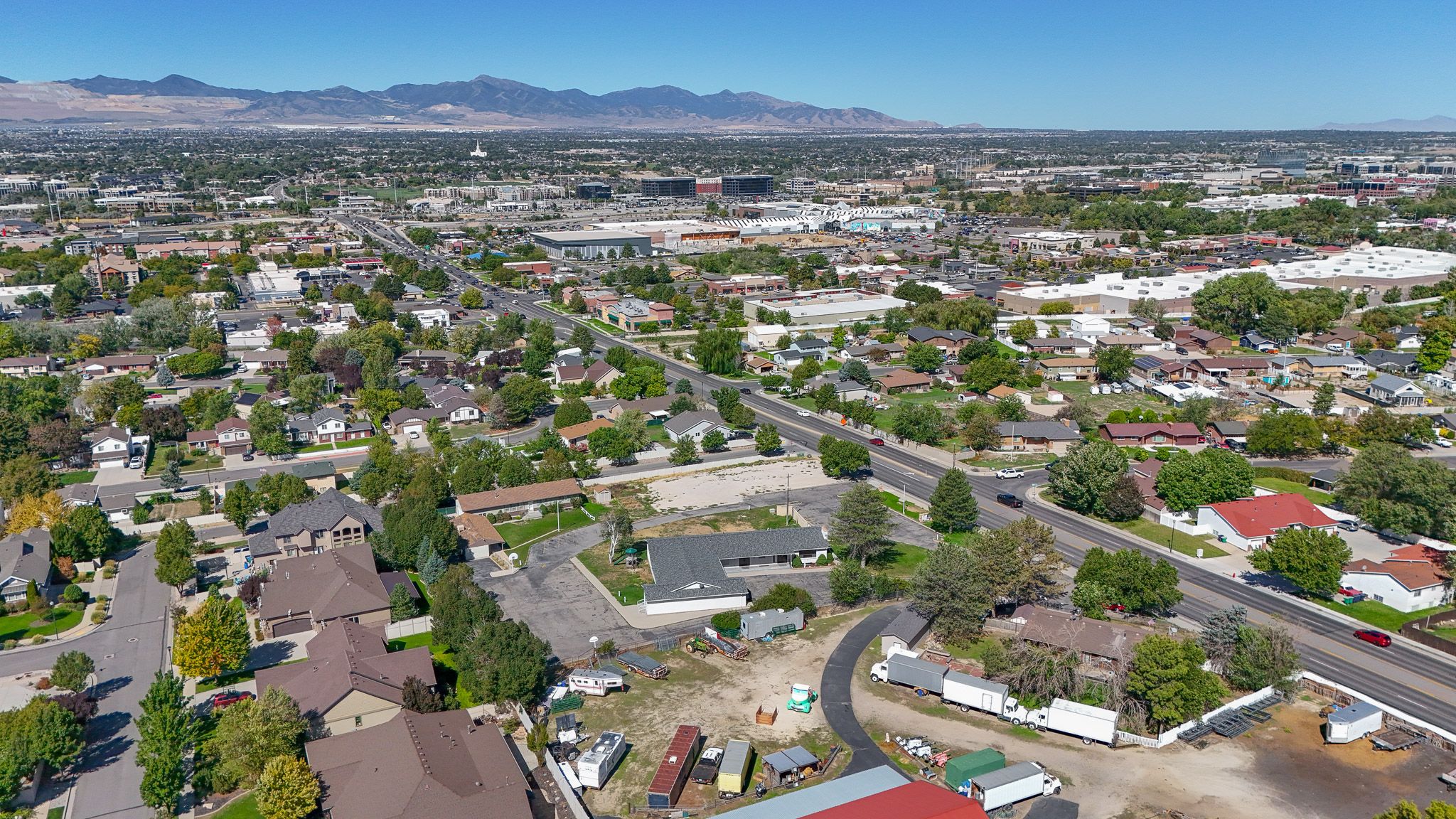 Neighborhood Aerial Sandy, Utah, photographed by Utah Real Estate Visuals